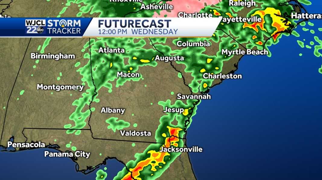 Mainly dry today but rain is on the way - WJCL