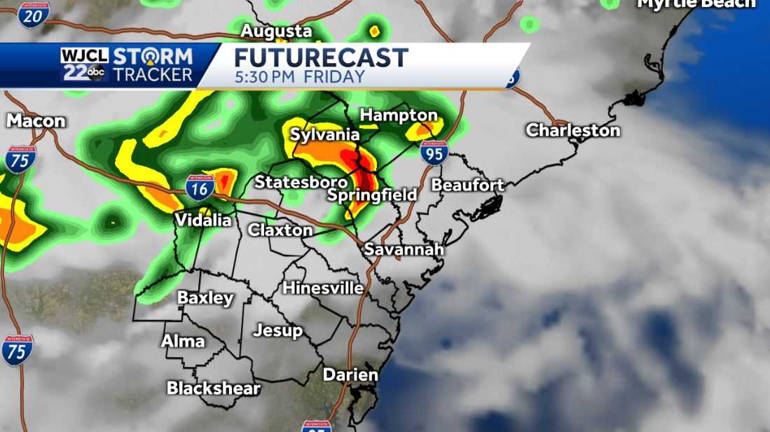 Showers and thunderstorms in the forecast through the weekend - WJCL