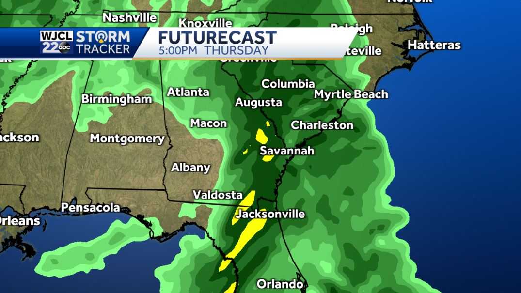 Dry and pleasant today but rain is on the way for Thursday - WJCL