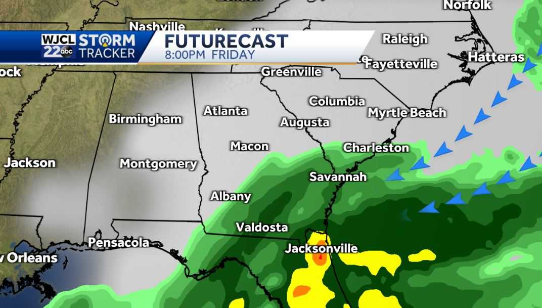 Dry today but rain and coastal flooding by the end of the week - WJCL