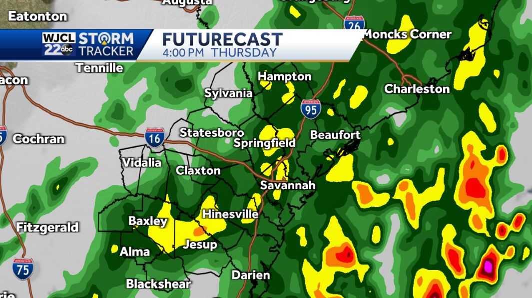 Rain coat needed today... On and off rain through the afternoon - WJCL