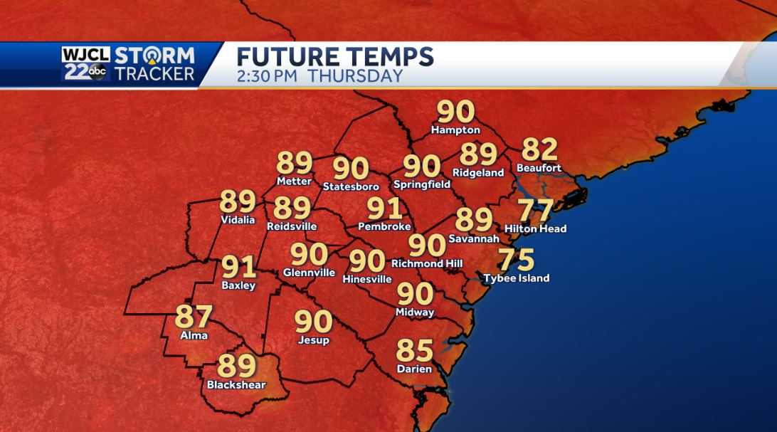 A hot one today with thunderstorms possible after 2 pm - WJCL