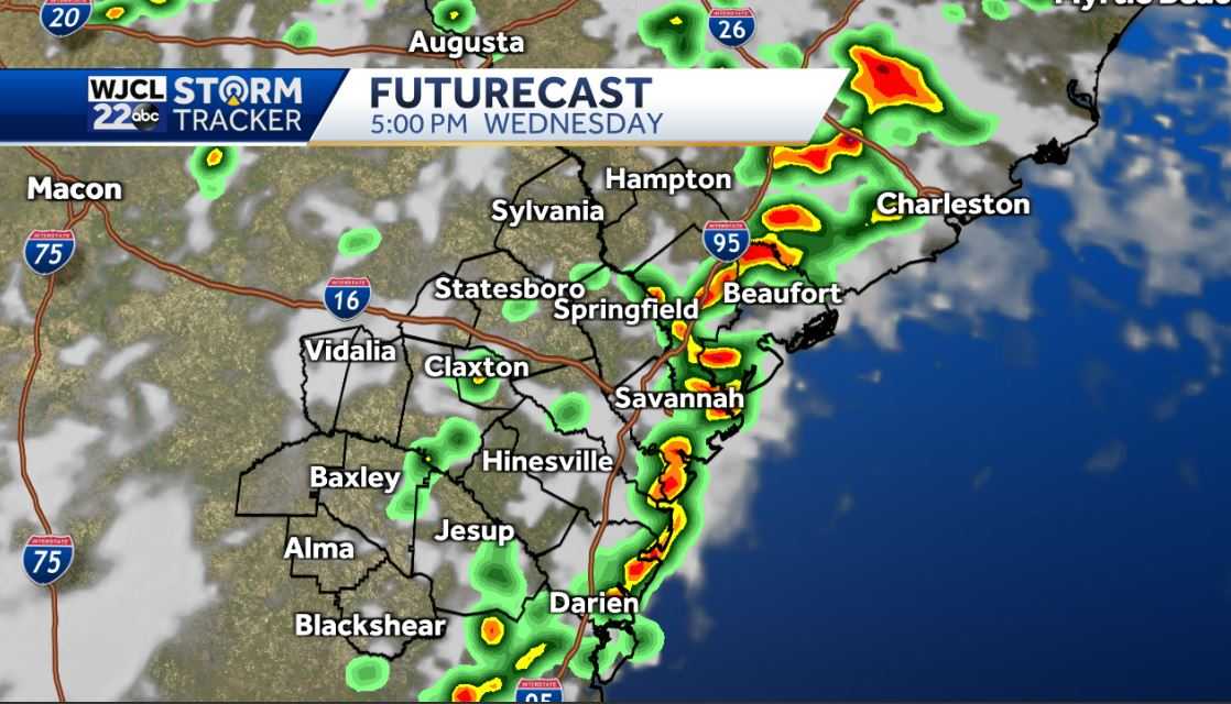 A hot and humid afternoon with isolated severe storms possible - WJCL