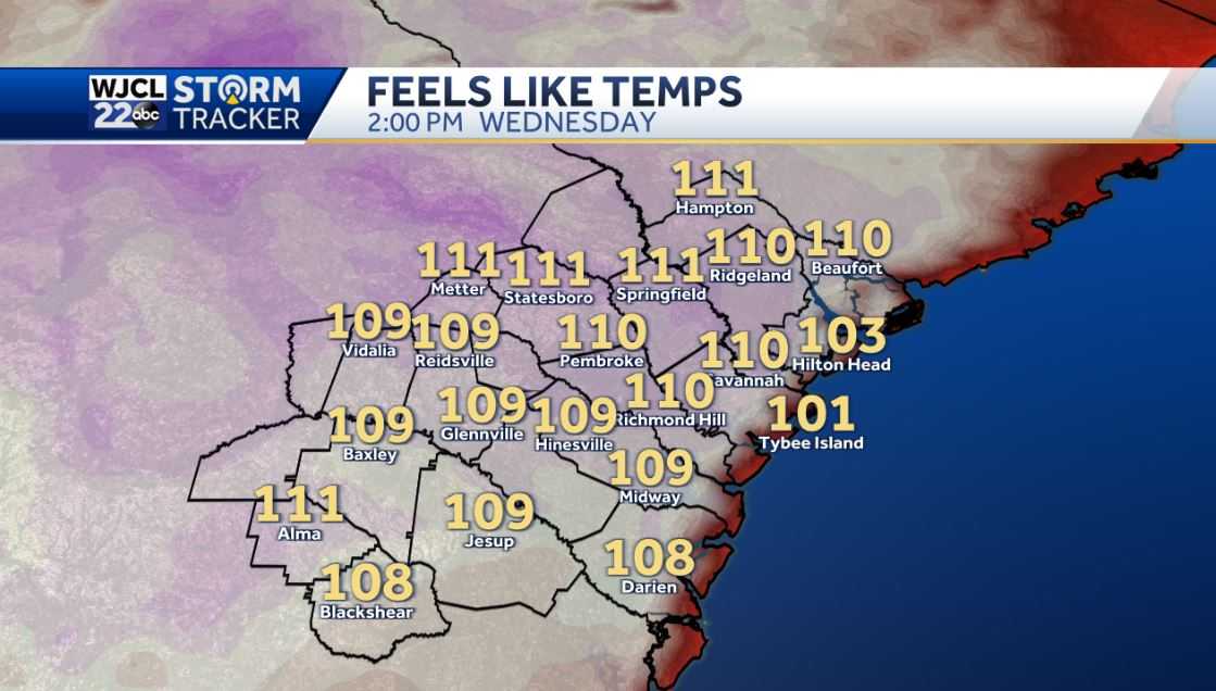 Another hot afternoon with severe storms possible after 2 pm - WJCL