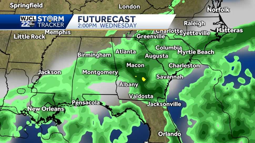 Much-needed rain is in the forecast throughout the workweek - WJCL