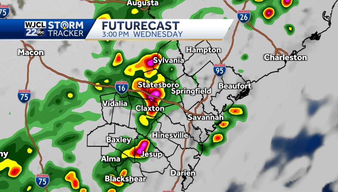 More scattered showers and thunderstorms this afternoon - WJCL