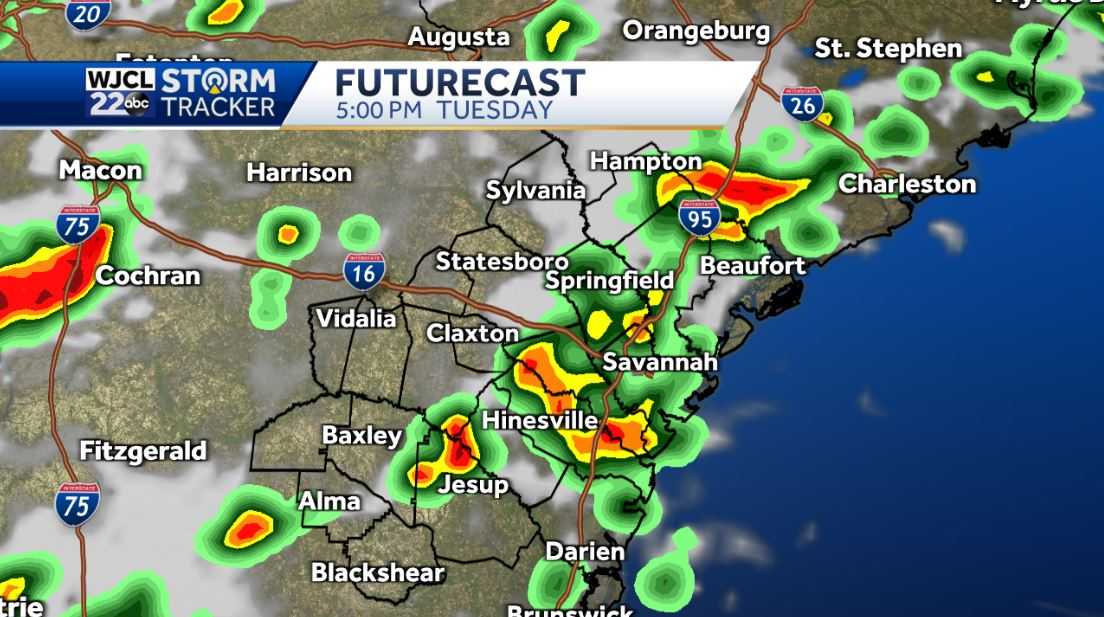 A hot one this afternoon with scattered showers or storms - WJCL