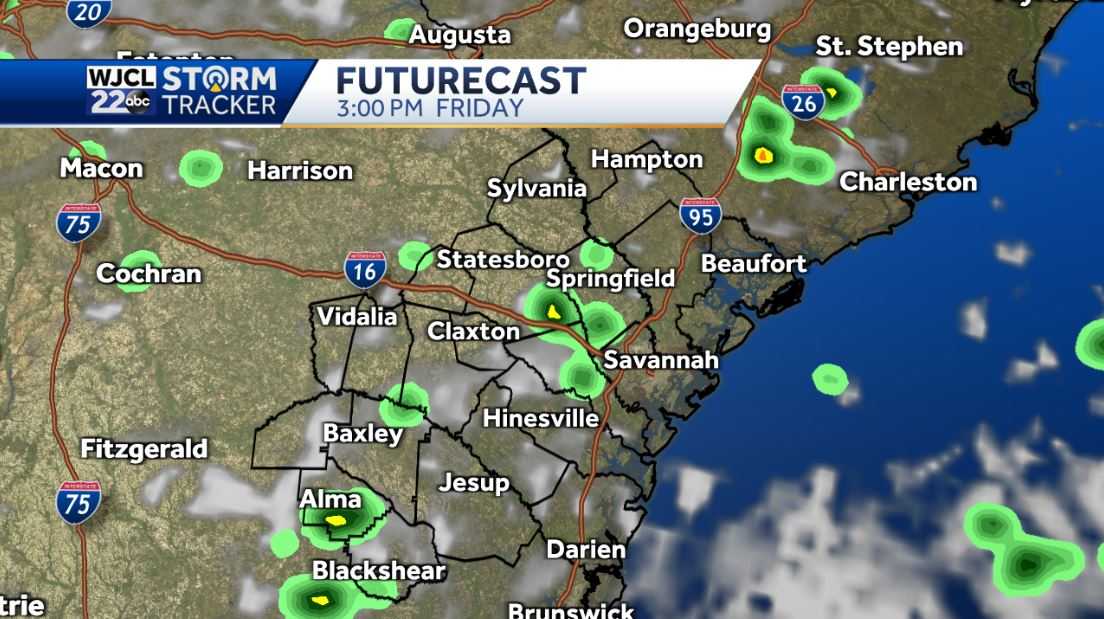 Another humid afternoon with scattered showers or thunderstorms - WJCL