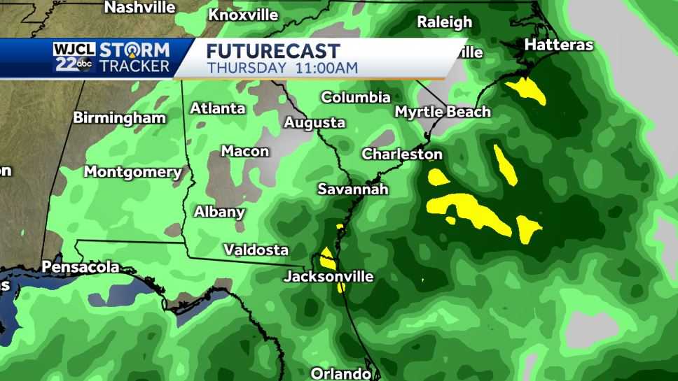 Tracking rain and thunderstorms by tomorrow - WJCL