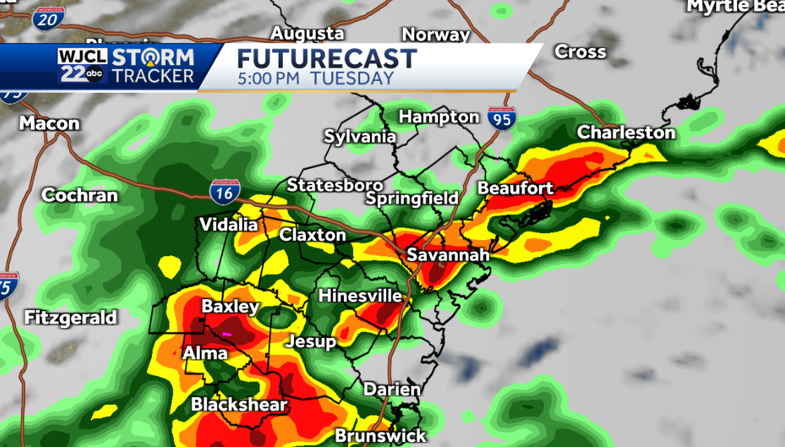 Umbrella needed again today with rain likely this afternoon - WJCL