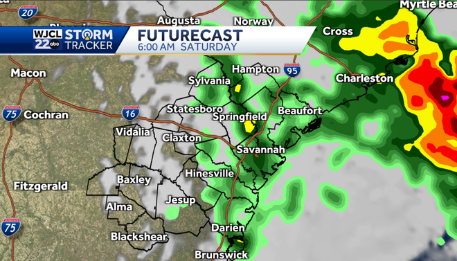 A coastal low will impact our weather to start the weekend