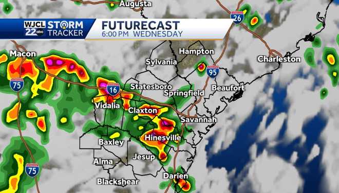 More rain in the forecast today with some heavy rain possible