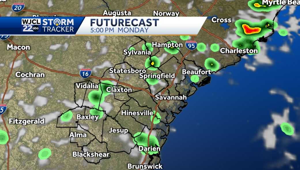 Hot today with a few showers or thunderstorms this afternoon - WJCL