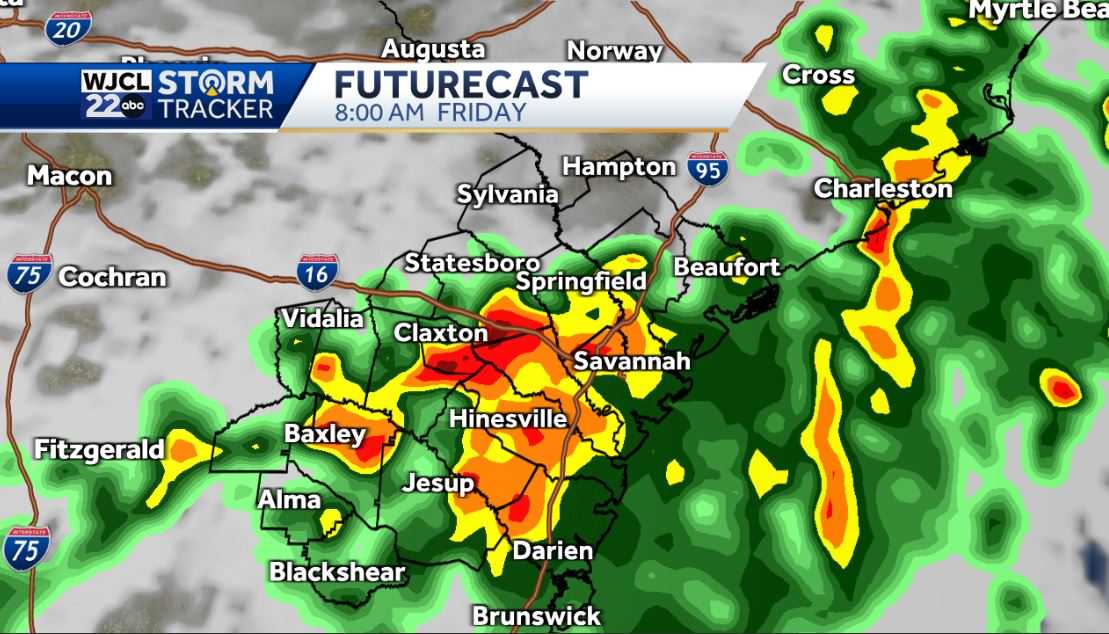 Mainly dry today but rain will be likely by Friday - WJCL