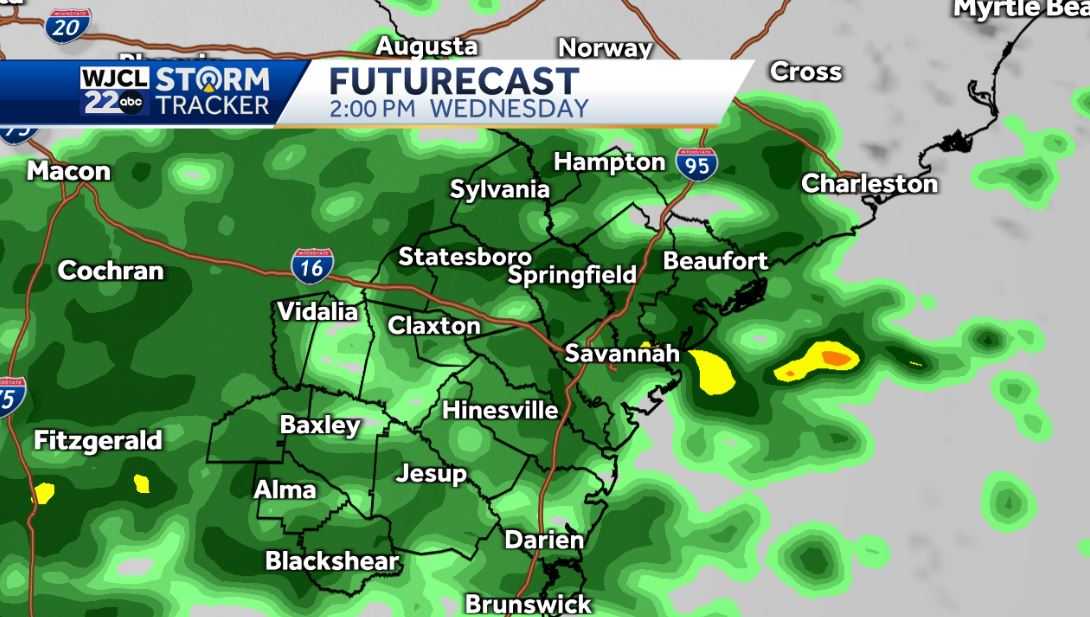 Dry today but a good chance for rain tomorrow - WJCL