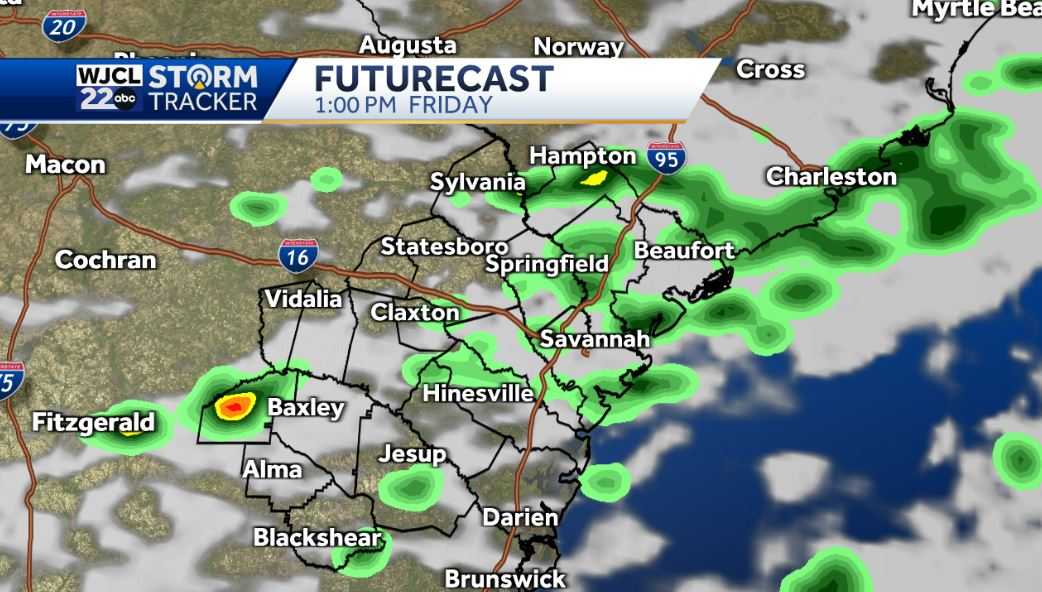Sunshine today but showers or storms in the forecast by tomorrow - WJCL