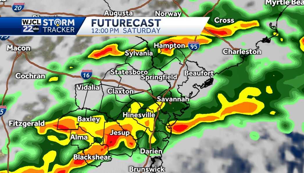 Dry weather next few days but rain and storms likely on Saturday - WJCL