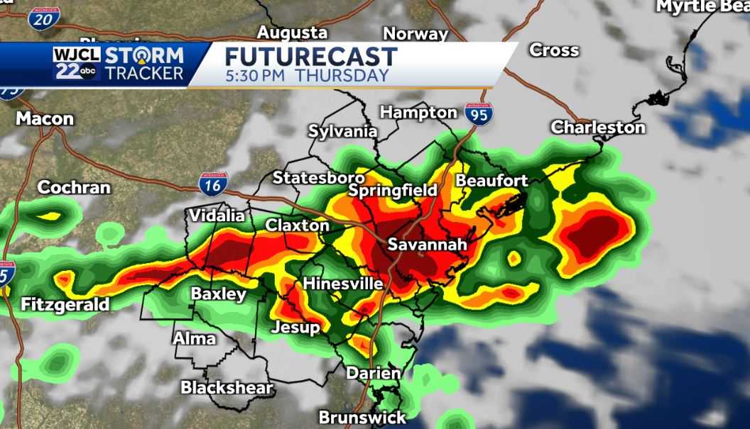 Hot weather next few days with severe storms possible on Thursday - WJCL
