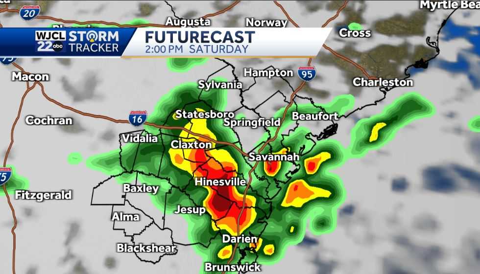 Impact Day Saturday: The timing for the chance for severe storms - WJCL
