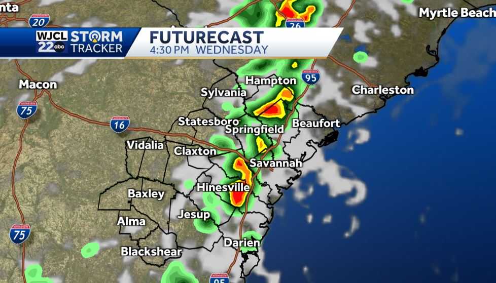 Tracking a good chance for showers and thunderstorms by tomorrow - WJCL