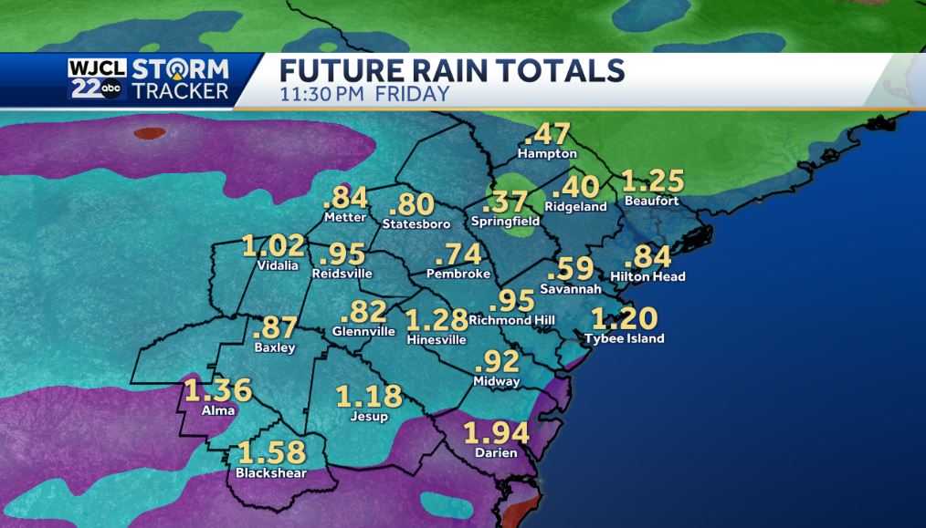 Pleasant weather and rain chances going up by the end of the week - WJCL