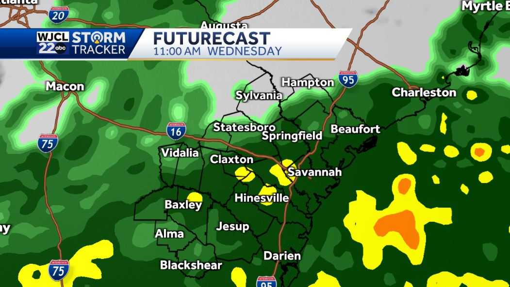 Savannah: Umbrella needed today with rain and chilly temperatures - WJCL
