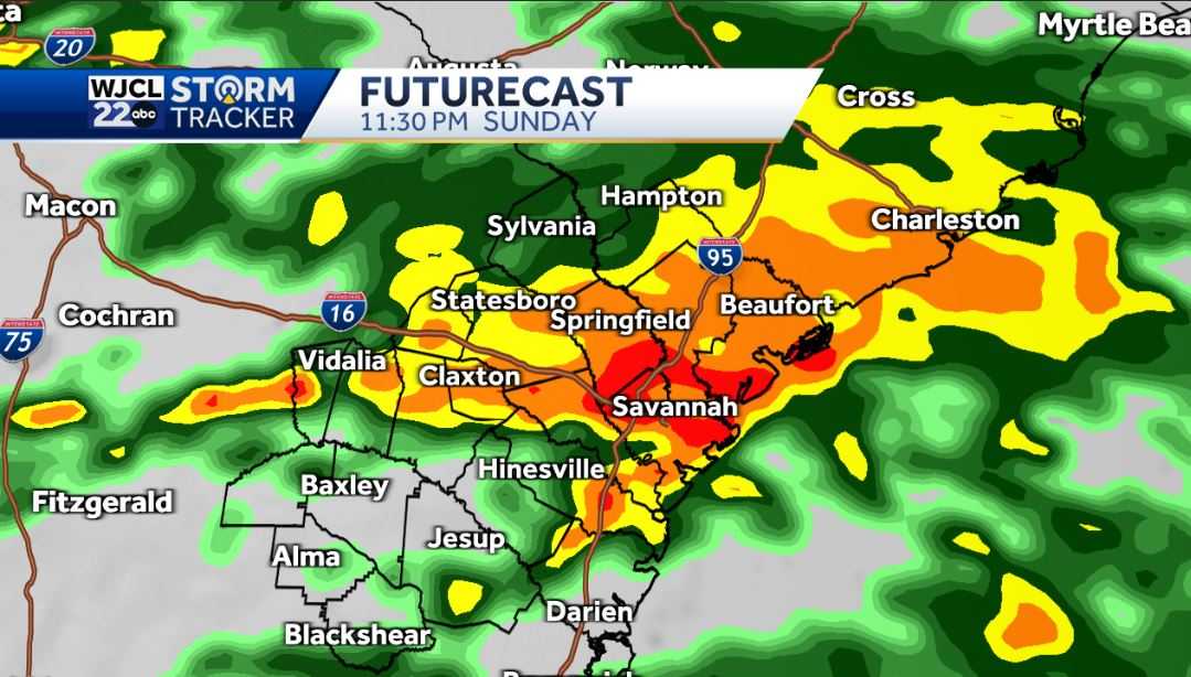 Umbrella needed today and tomorrow with downpours at times - WJCL