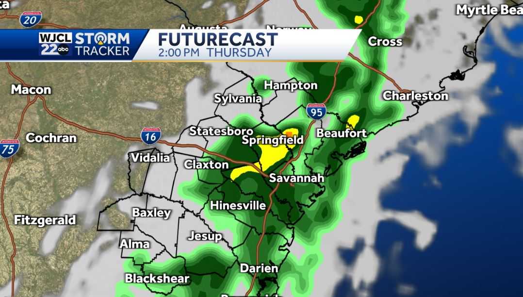 Sunshine today but tracking some rain for Coastal GA & Lowcountry - WJCL