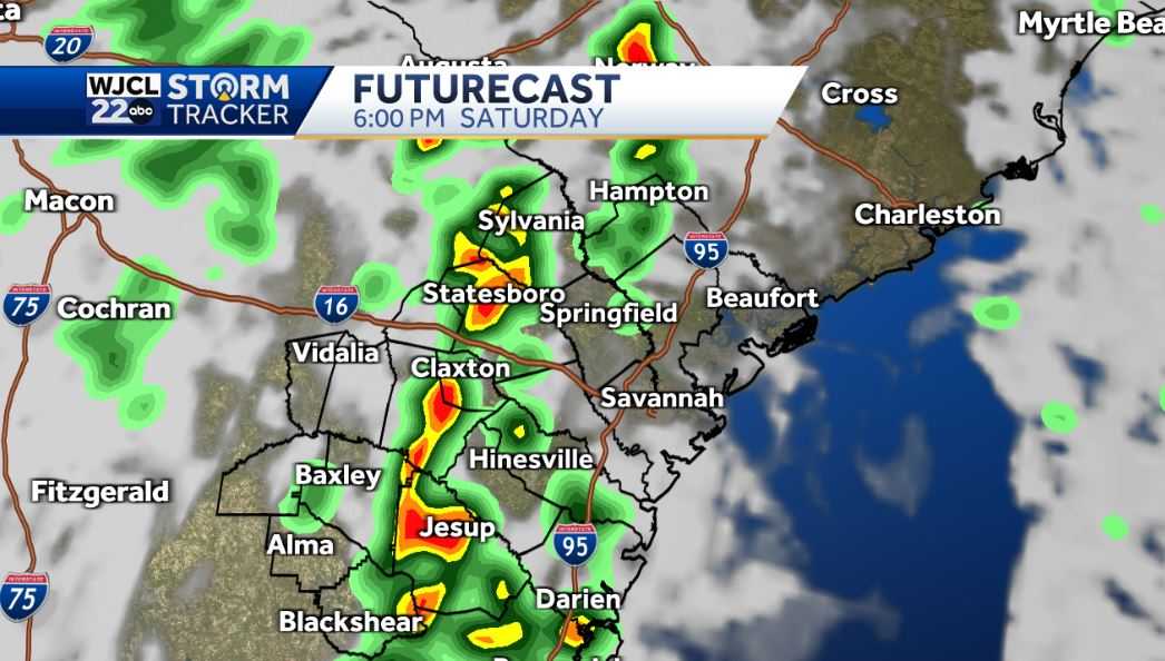 Dry through Friday, but showers and storms likely by PM Saturday - WJCL