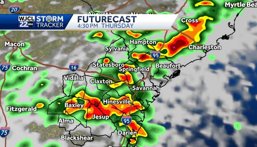 Umbrella needed today and tomorrow with downpours at times - WJCL
