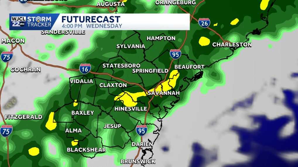 Dry today but wet weather is on the way for the Savannah area - WJCL