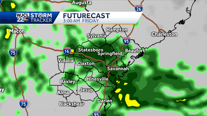 Rain likely by late tonight and Friday morning