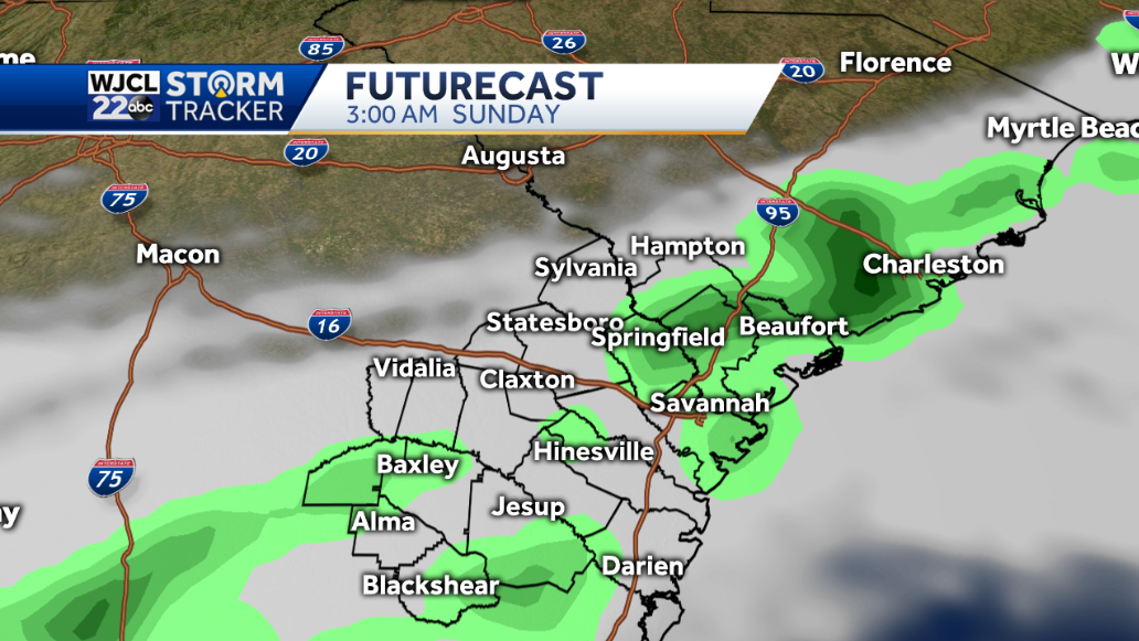 Milder this weekend with showers early Sunday morning - WJCL