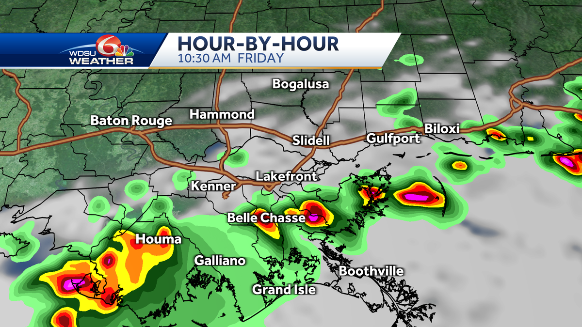 New Orleans severe weather done Friday