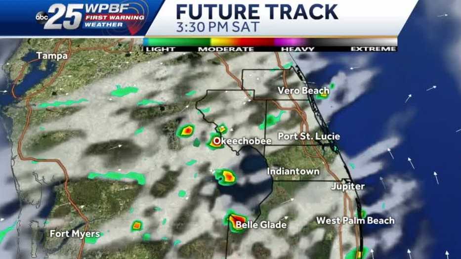 Spotty showers and cooler temperatures in this weekend's forecast
