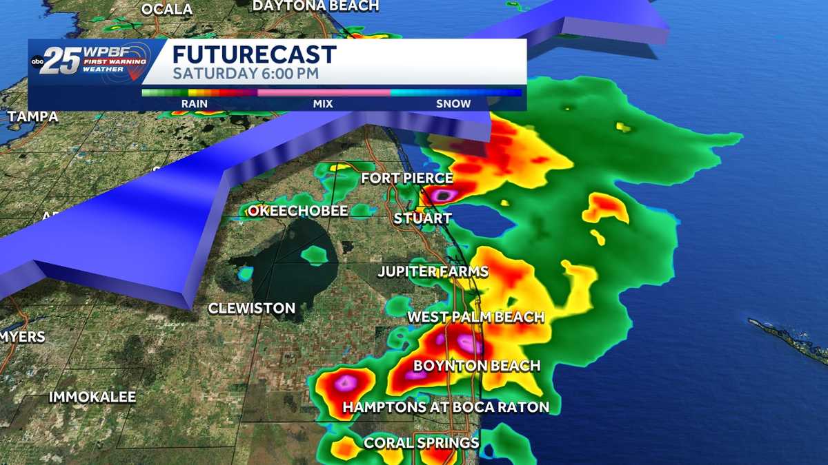 Cold front to bring scattered showers and storms across South Florida