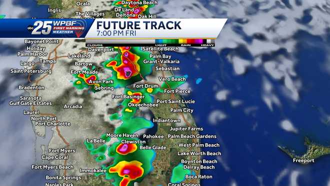 Slight risk for strong to severe storms across South Florida