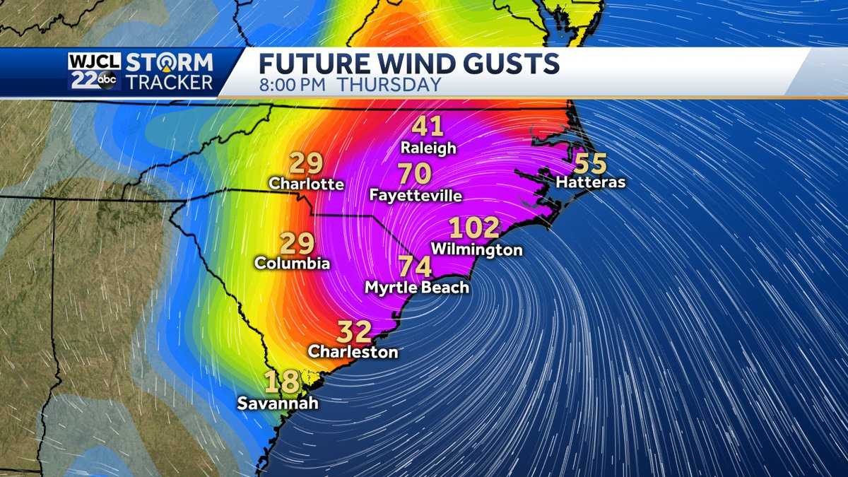 Hurricane Florence gains strength as the forecast path focuses on the Carolinas