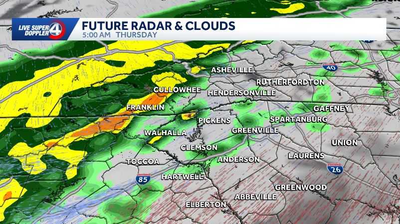 South Carolina: Rain tonight, frosty Friday - WYFF