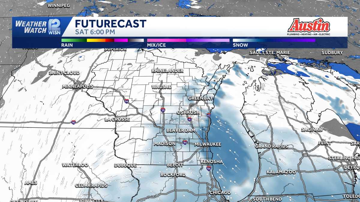 Hour-by-hour forecast: When and where snow will move into southeast Wisconsin