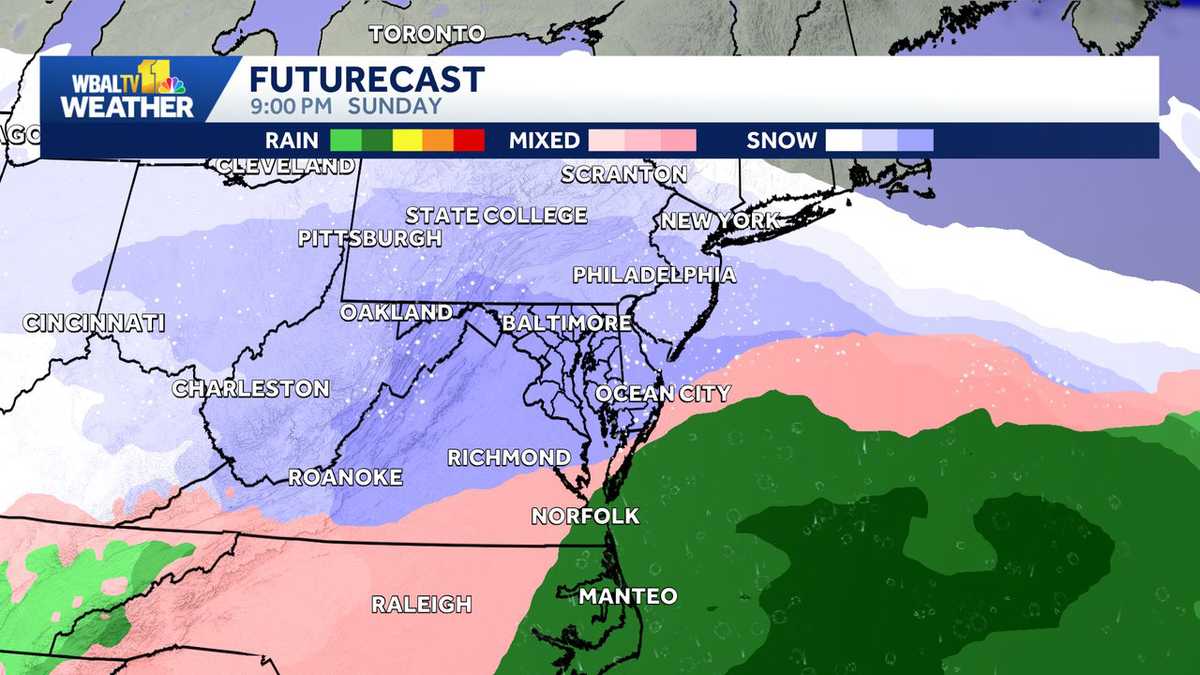 Snow this weekend in Baltimore: Here's what we're tracking