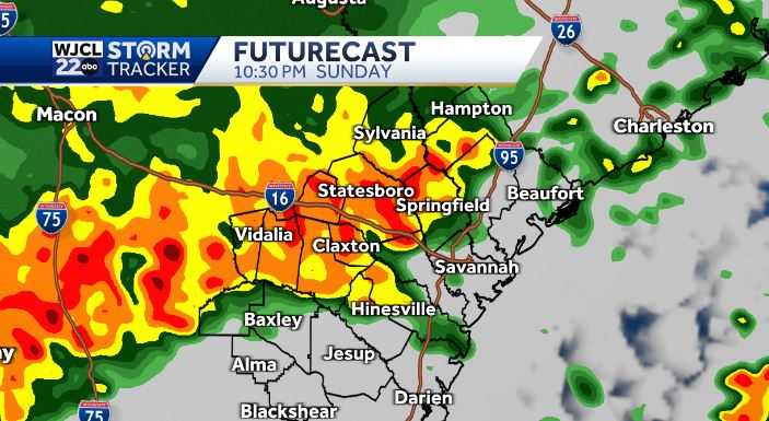 Rain returning to the area Sunday. Here's when - WJCL