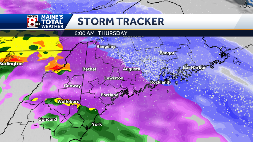 More snow, rain, and ice expected Wednesday night into Thursday