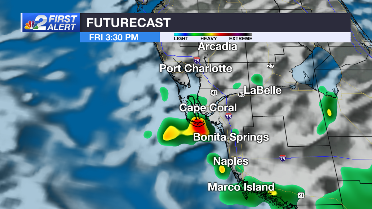 Scattered storms in SWFL Friday ahead of drier air this weekend