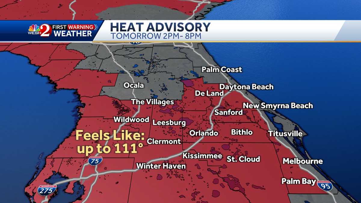 Scorching hot weekend as Central Florida in heat wave