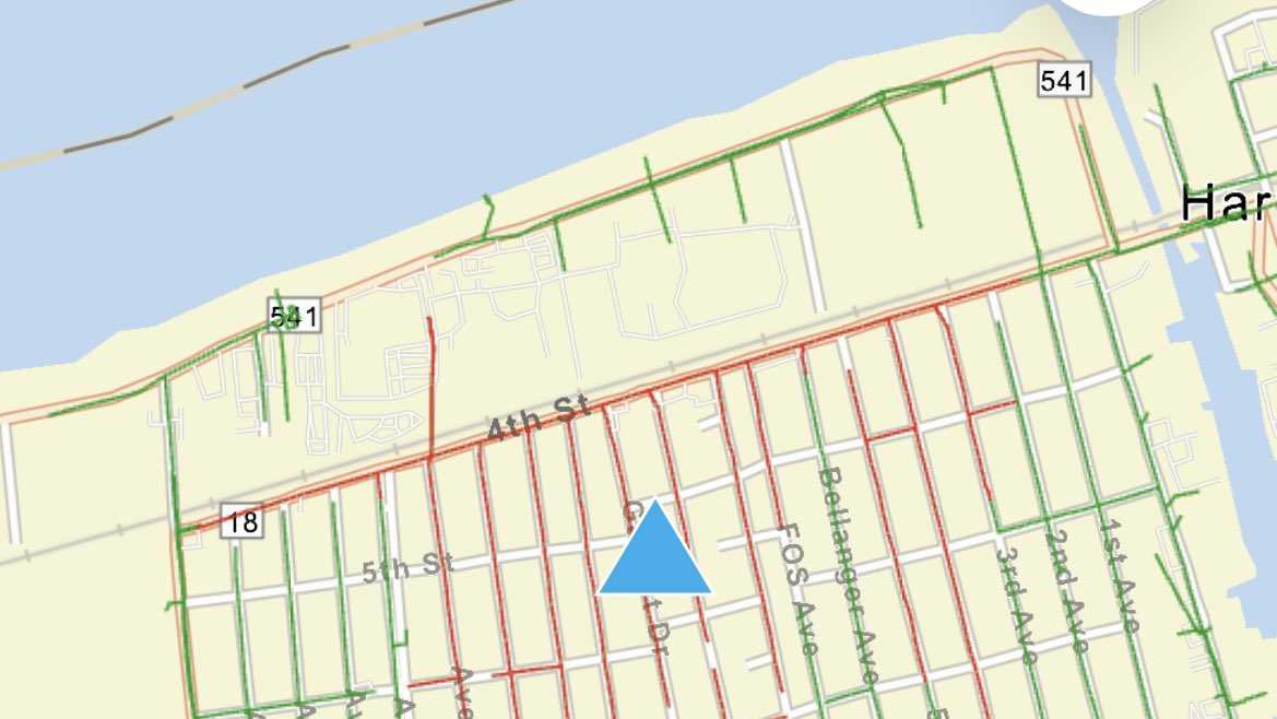 Entergy reports a vehicle struck their equipment in Harvey that caused