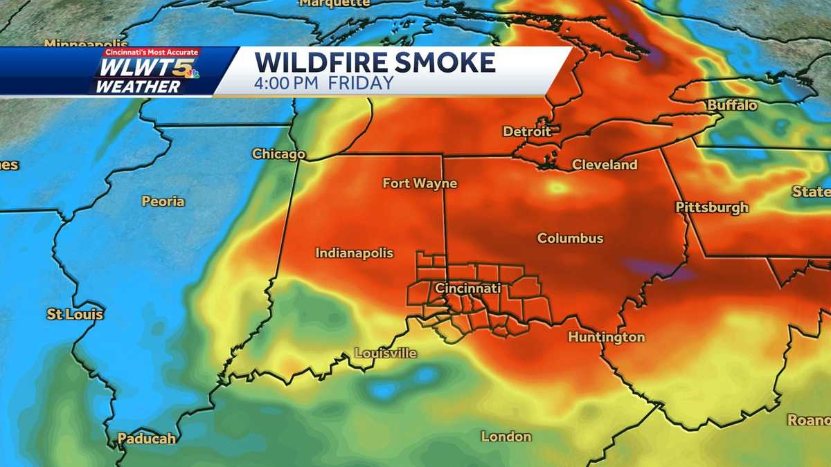 Air Quality Alert: What to know as wildfire smoke settles over Cincinnati