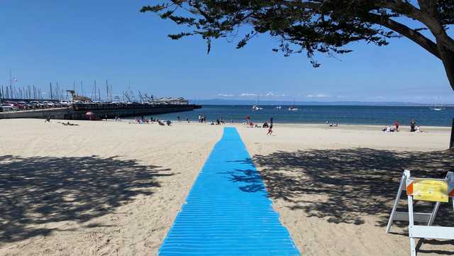 Wheelchair mat installed in Monterey for better beach access - Vimarsana News