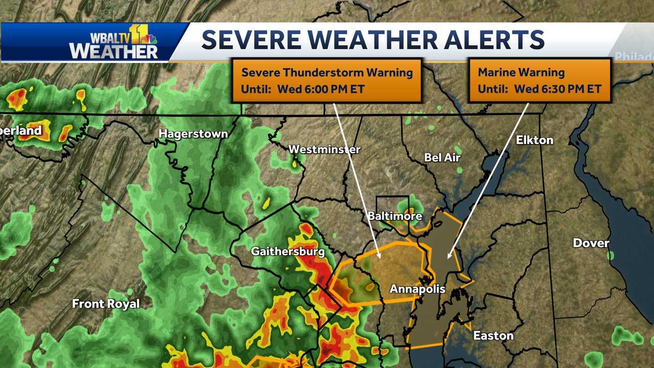 Maryland Weather: Severe Storms Could Bring Flooding Wednesday