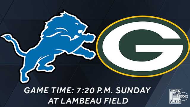 Game time set: Packers to host Lions at Lambeau Field at 7:20 p.m.